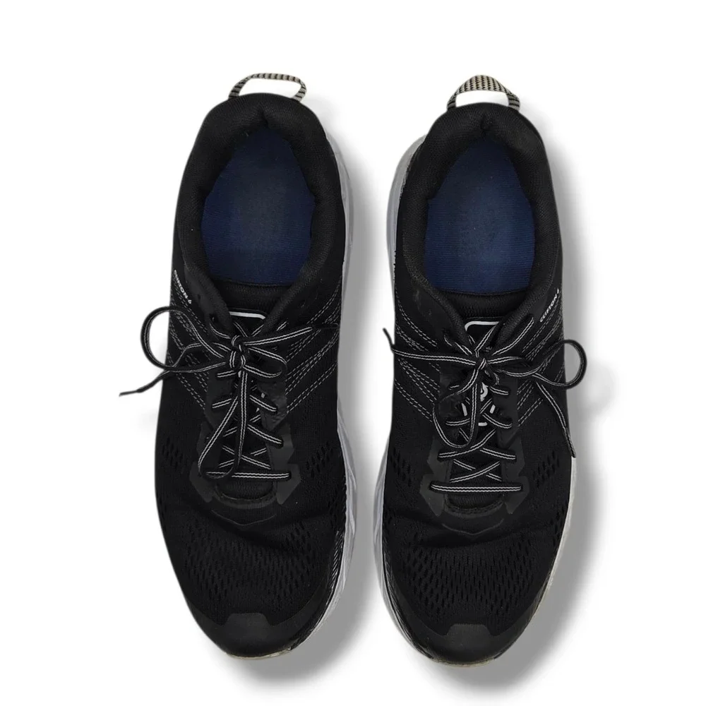 Hoka One One Clifton 6 Sneakers Mens‎ 12 Black White Running Shoes